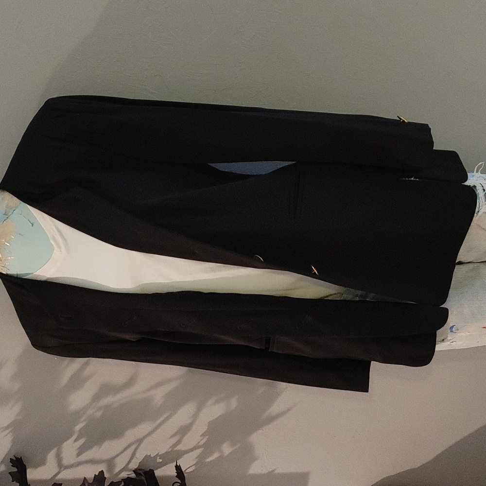ESCADA Black Wool Button down Blazer Jacket 40 Medium